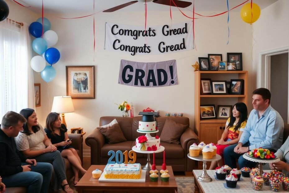 decoração para formatura em casa